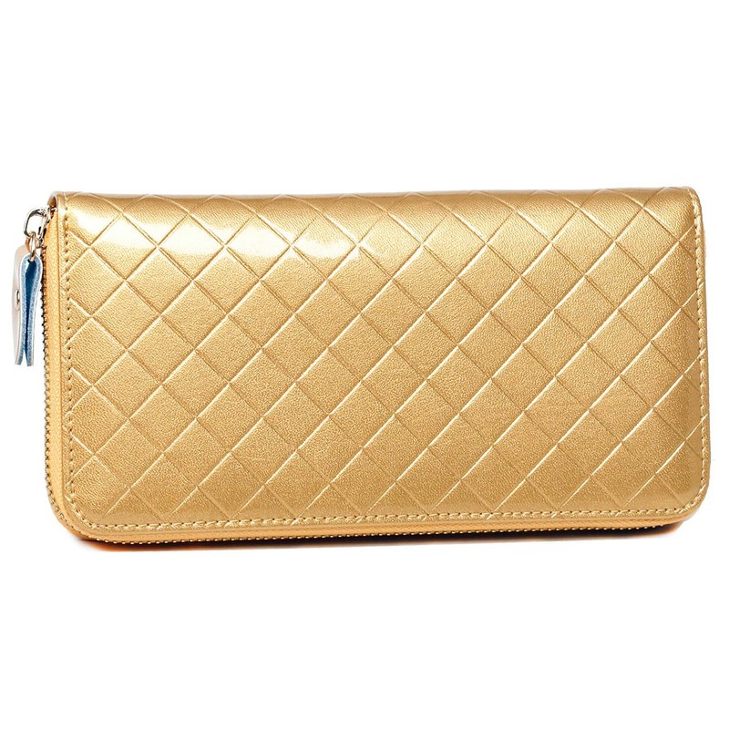 Fair Fairy 230913 Women's Long Wallet, Large Capacity, Rose, Enamel,