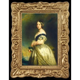 Unbranded Royal 1800's Lady Miniature Dollhouse Art Picture 8184