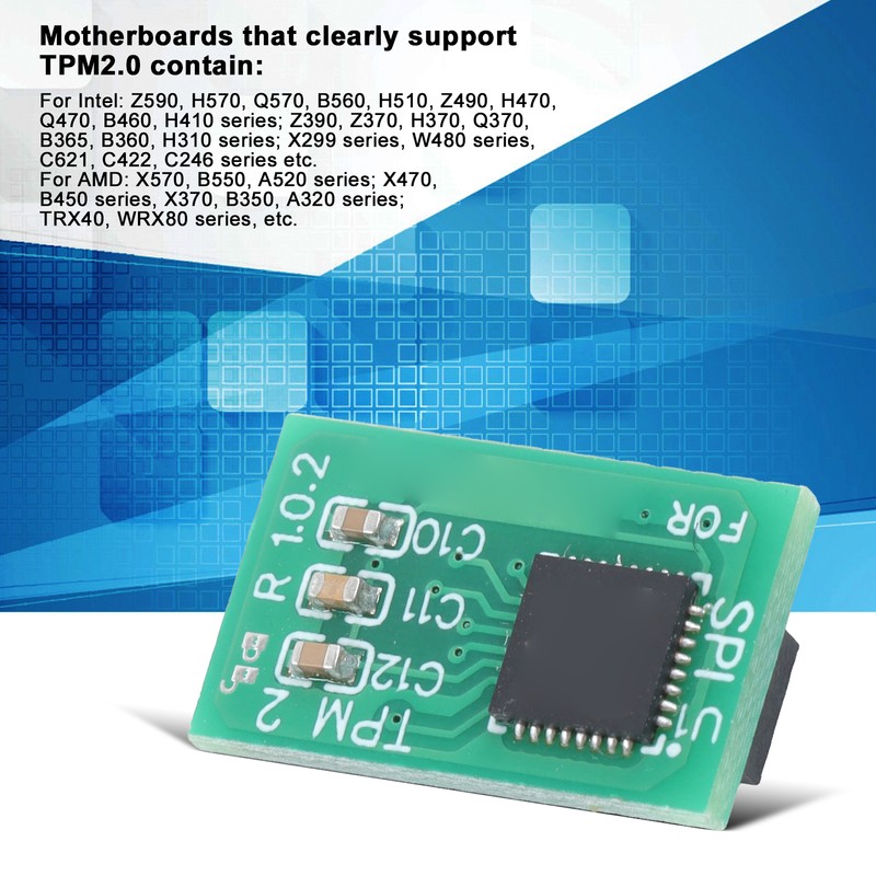 TPM2.0 Module 14 Pin SPI Remote Card Encryption Security Board