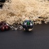 Outdoor Keyring Compass, Ball Key Fob Liquid-Filled Compass Ball Key