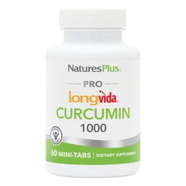 Natures Plus PRO Longvida Curcumin 1000 mg - 60 Mini-Tabs - Promotes Healthy Free Radical Protection - Non-GMO, Vegan, Gluten Free, Soy Free - 30 Servings