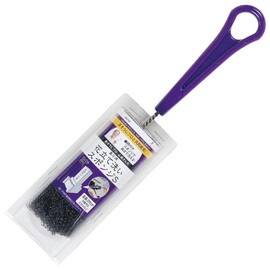 Azuma PY663 Gravestone Cleaning Sponge, Flower Stand Washing Sponge S Width 1.6 inches (4 cm), Total Length 10.2 inches (26 cm), Purple, Washable with Sponge with Handle