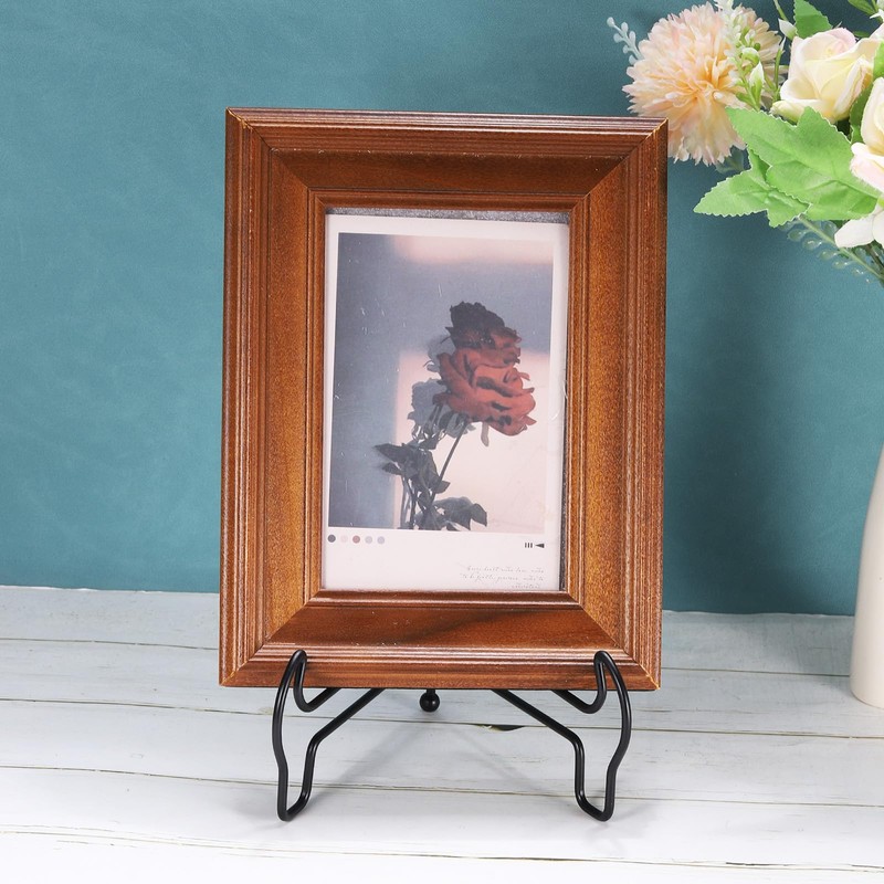 sourcing map 10 Inch Plate Stand for Display, Iron Decorative