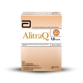 AlitraQ Abbott | Fórmula Semi-Elemental Especializada con L-Glutamina y L-Arginina | 76 g para 250 ml Sabor Vainilla | 1 Pieza
