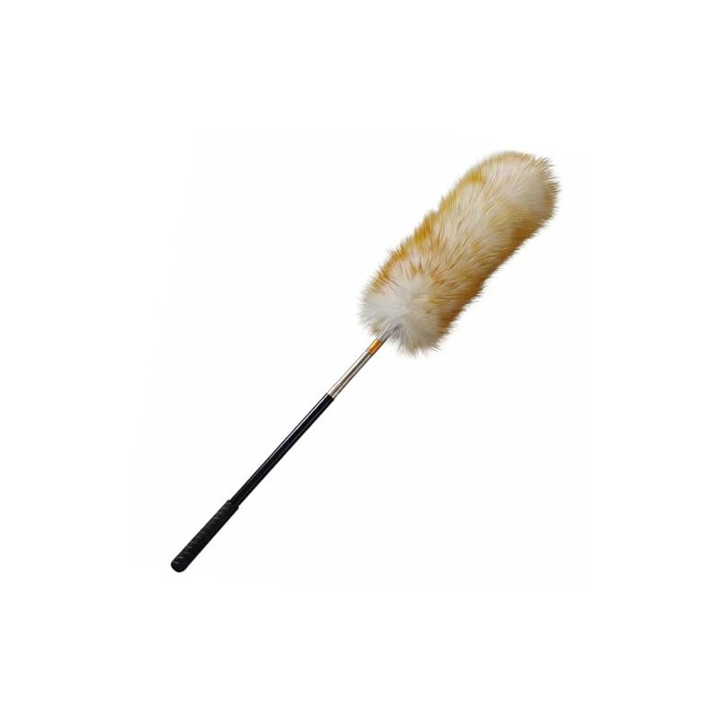 Premium Wool Lambswool Extendable Detachable Cleaning Brush Duster 27.7-72in,Reach High