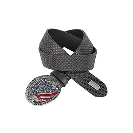 Cipo & Baxx CG197 Men's Leather Belt Accessory Design Unusual Clasp, black