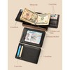 kinzd Slim Wallet with Money Clip RFID Blocking Minimalist Bifold