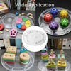 STFRBTH 2PCS 6 Inch Round Rotating Organizer, Clear Turntable Plate