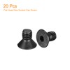 sourcing map 3/8-16x5/8" Flat Head Socket Cap Screws, 10.9 Grade