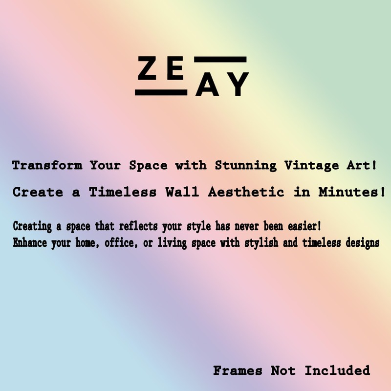 ZEAY 50 Pcs 4”x6” Eclectic Wall Collage Kit – Maximalist