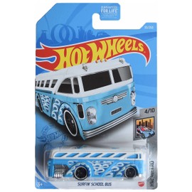 Hot Wheels Surfin School Bus, [Blue/White] 55/250 Metro 4/10