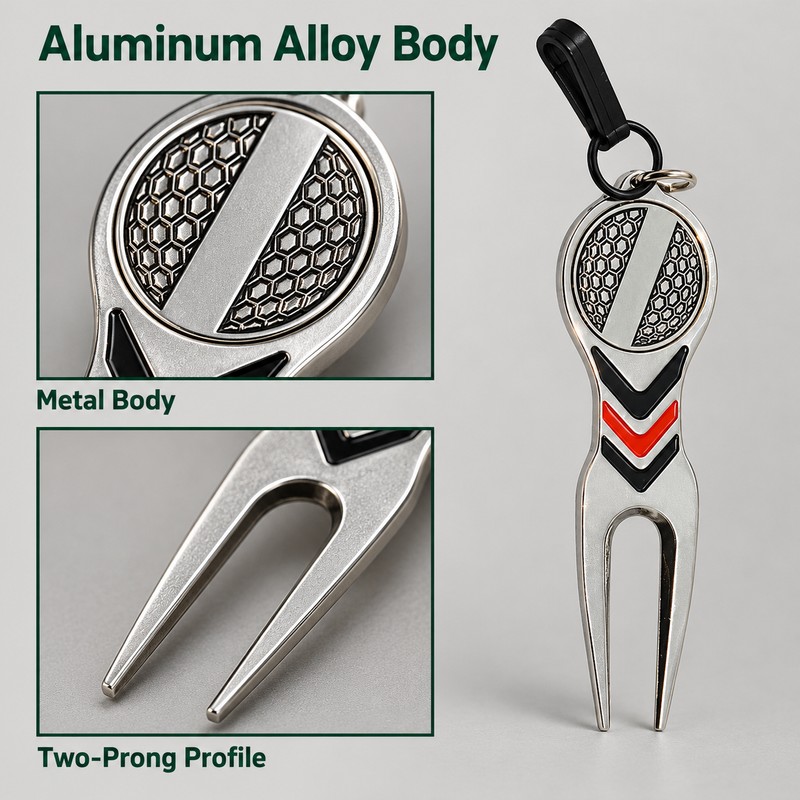 Golf Divot Repair Tool for Green Care – Aluminum Alloy