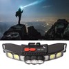 Wave Induction Headlight with Power Display 1200mAh Bright USB Charging