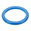 LST 4 x Centre Rings Blue for Alloy Wheels Wheel