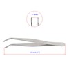 Aoje-Link Stainless Steel Tweezers with Curved Serrated Tip Sewing Machine