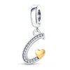 Pandach 925 Sterling Silver Alphabet Initial Letters Charms Complete A-Z
