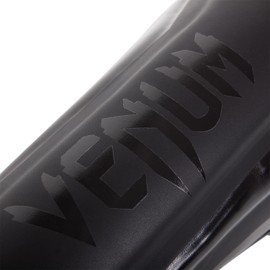 Venum Elite Standup Shin Guards Matte - Black, Large