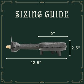 CONCORD 6" Diameter High Pressure Banjo Jr Burner Head with Brass Orifice and Build in Stand (Burner Head with Regulator Hose)