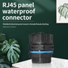 RJ45 Panel Mount Waterproof Connector IP68 Cable Connector, Female to