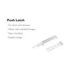 Titus+ PushLatch -Push to Open Door Latch,Push Open System for
