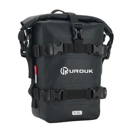 UROUK 6-8L Waterproof Motorcycle Bumper Bag Motor Crash Bar Bag Side Frame Pannier Bag with Shoulder Strap - Essential Riding Gear for Motorcycles