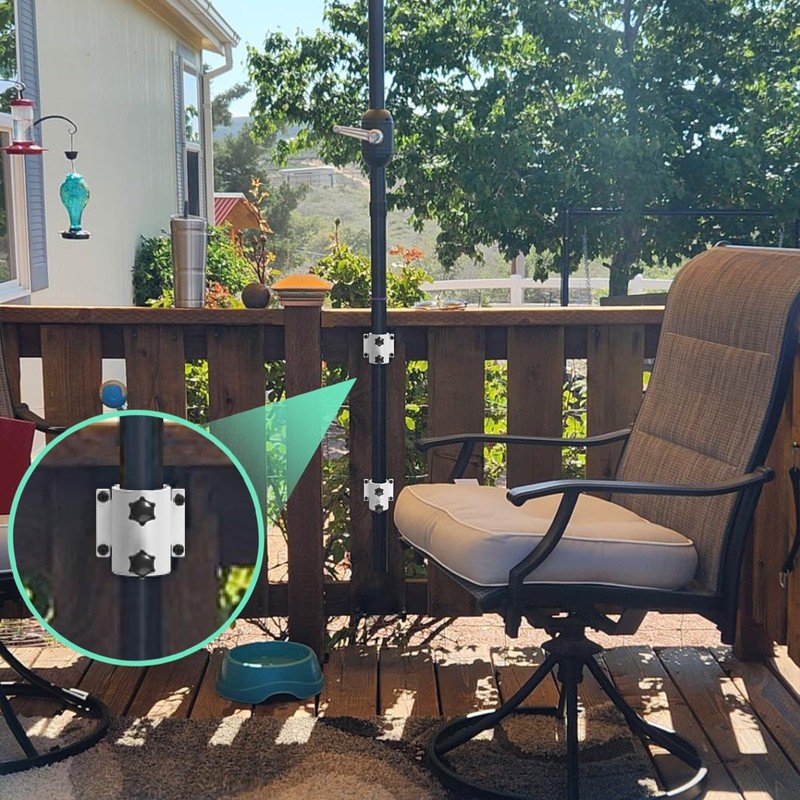 Fixirons Deck Umbrella Mount Stainless Steel Patio Umbrella Holder, Umbrella