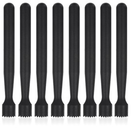 8 Pieces Plastic Muddler for Cocktails Durable Cocktail Muddler Set 8.14 Inch Bar Tools for lemonade, Mojito, Mint, and Fruits, Dishwasher Safe