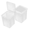 SHOWERORO 2pcs Container with Lid Versatile Desktop Plastic Storage Box