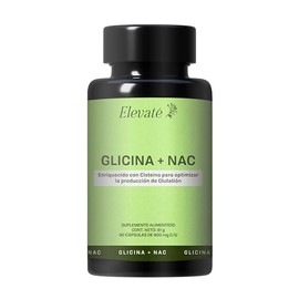 Glicina Nac Cápsulas 900 Por Porción Suplemento Bienestar Rutina Diaria Promoviendo Glutatión