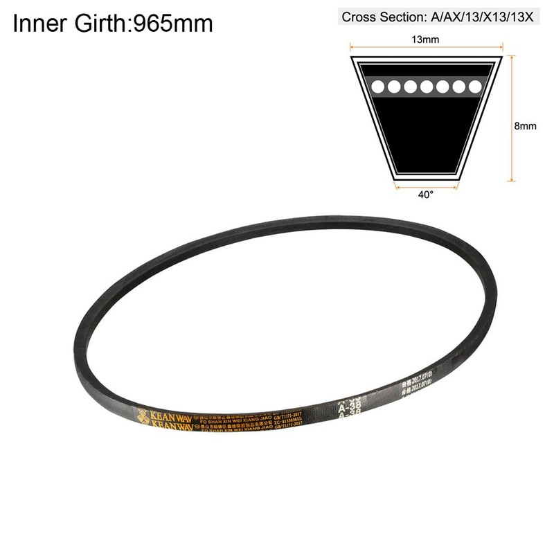 sourcing map A-38 Drive Belt 38 Inch Pitch Length Industrial