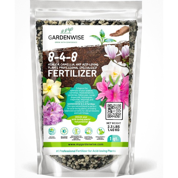 GARDENWISE 8-4-8 Acidic Fertilizer for Azaleas, Camellias (Camelia), Hydrangeas, Blueberries,