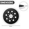 LAINIKE Replacement Sander Backing Pad for Bosch 8 Holes Sanding