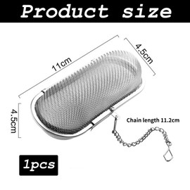 Spice Strainer for Cooking, Stainless Steel Tea Infuser, Tea Strainer Spice Ball, Large Spice Bag, Spice Bag, Tea Out for Spice, Spice Strainer, Spice Filter, Spice Tea Filter Chain, Herb Strainer