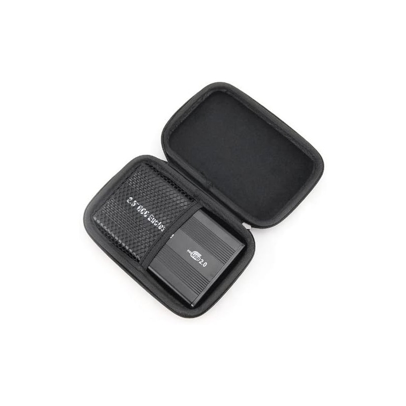 AKORD 2.5 Black Small Compact Protective EVA Case Bag Pouch