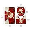 3Pcs Christmas Mat Sets Santa Claus Non Slip Mat Bathroom