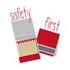 CafePress Safety Matches Magnets Rectangle Magnet, 3"x2" Refrigerator Magnet