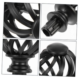 ABOOFAN 2pcs Bird Cage Curtain Rod End Cap Crystal Plastic