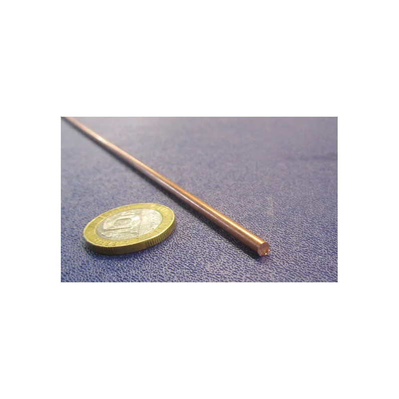 Basic 110 Copper Rod 1/8" Dia. x 24" Inch Length,