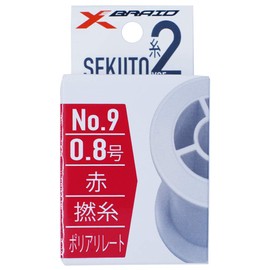 X-Braid Seki Thread 2 No.9 Red / No. 0.8 / Polyarylate / Twisted Yarn