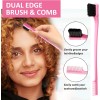 10pzs Kit Cepillos Y Peines Peinado Cabello Con Pinza, Rosa