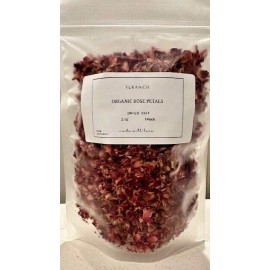YLRanch Rose Petal Organic Petals Flowers / Farm Fresh Packed USA Free Ship - 16 oz