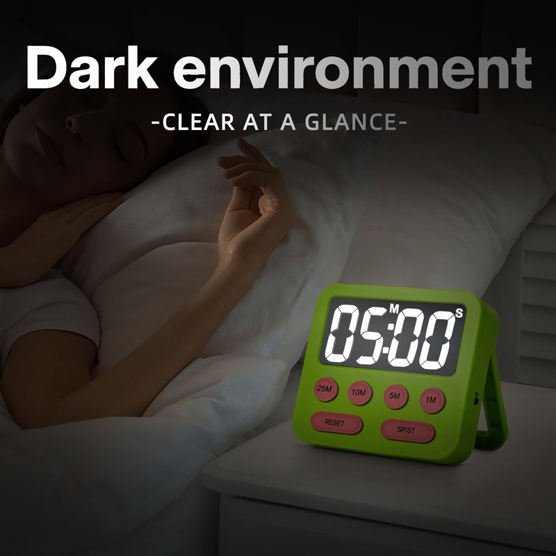 Pomodoro Timer for Kids, Productivity Timer with Loud Alarm, Digital