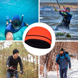 DEHAI Neoprene Diving Hood Wetsuit Swimming Caps for Womens Mens Youth, 2mm 3mm Thermal Water Beanie Hat Keep Long Hair Dry for Curly Locs Braids