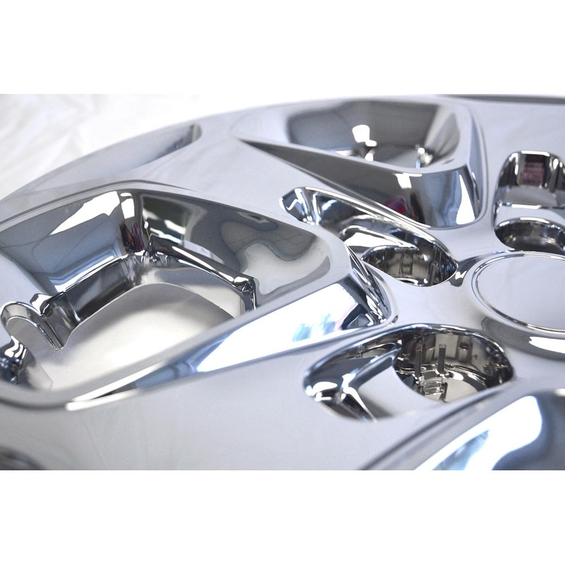 Brighter Design Set of 4 17" Push-on Chrome Hubcaps for