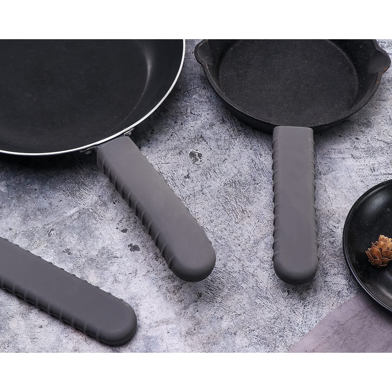 Webake Cast Iron Handle Cover, Silicone Hot Handle Cover Holder