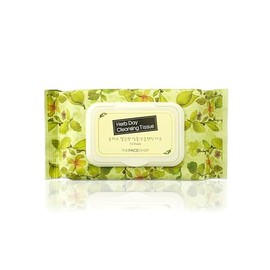 The Face Shop Herb Day 365 - Toallitas Limpiadoras Coreanas  Limpieza Facial Suave con Romero y Extractos de Hierbas  Remueven Maquillaje e Impurezas 