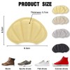 ZKSXOA 4 Paar Fersenkissen, selbstklebende Fersenpolster, Schuhgrößen-Reduzierer, Schuh-Pads für Damen