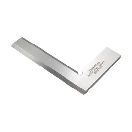 Utoolmart Precision Machinist Square Engineer Square 90 Degree Right Angle Ruler Ledge-It Try & Mitre Square Bevel Edge Solid Steel Square 6.3 x 4 Inch 1 Pcs