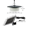 Solar Powered Pendant Light 244-LED Outdoor Sensor Light with 5