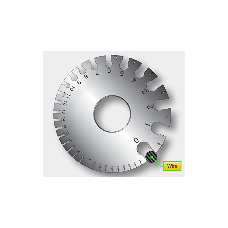 Stainless Steel SWG Wire Gauge Measure Wire Thickness & Sheet